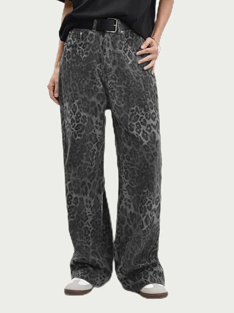 27 Wide Leg Leopard Print Pant