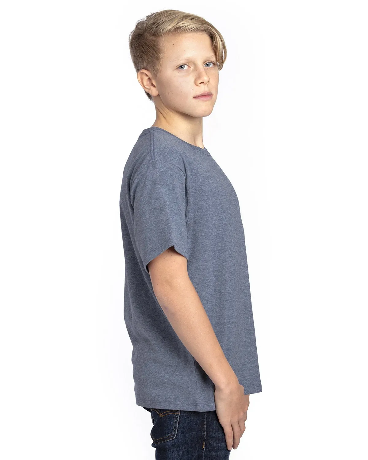 600A-Threadfast Apparel-NAVY HEATHER