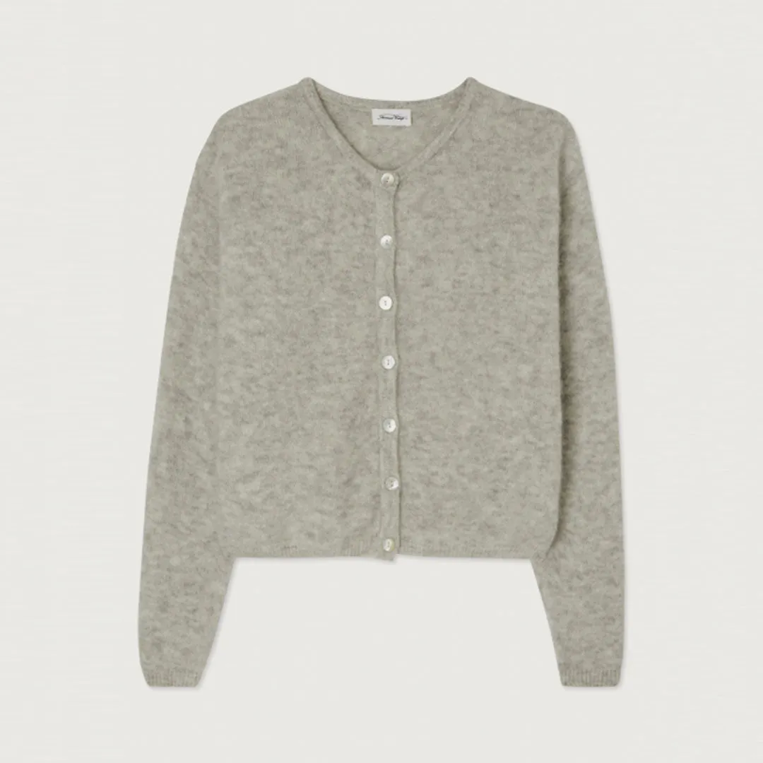 AMERICAN VINTAGE VITO19E cardigan - lysegrå