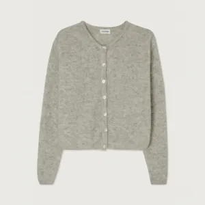 AMERICAN VINTAGE VITO19E cardigan - lysegrå