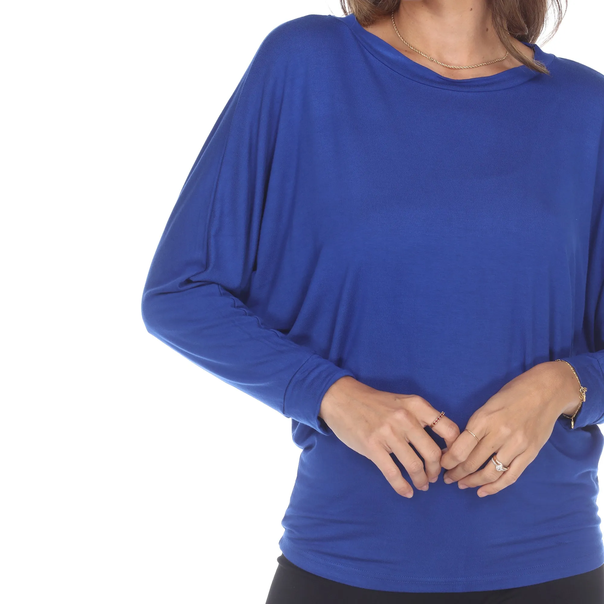 Banded Dolman Top