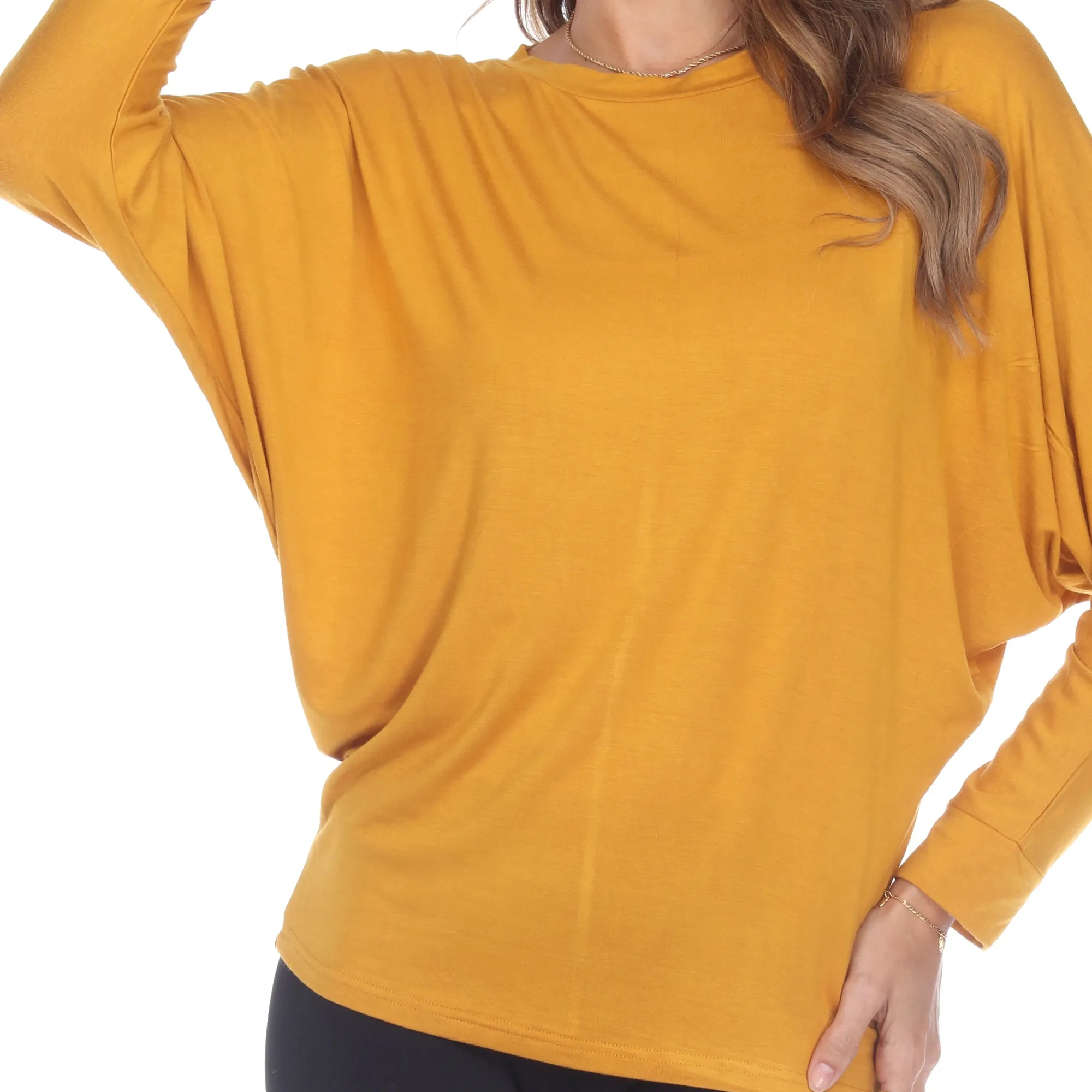 Banded Dolman Top
