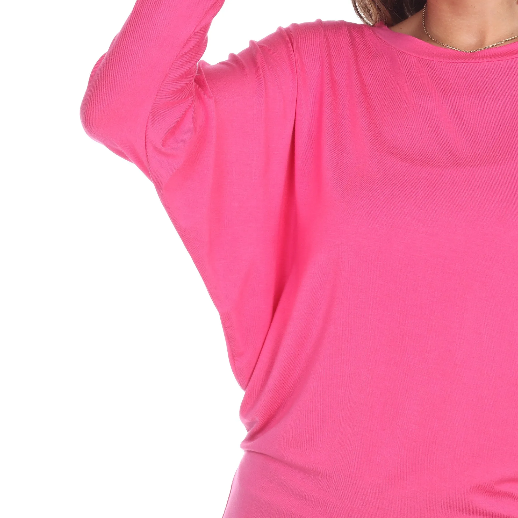 Banded Dolman Top