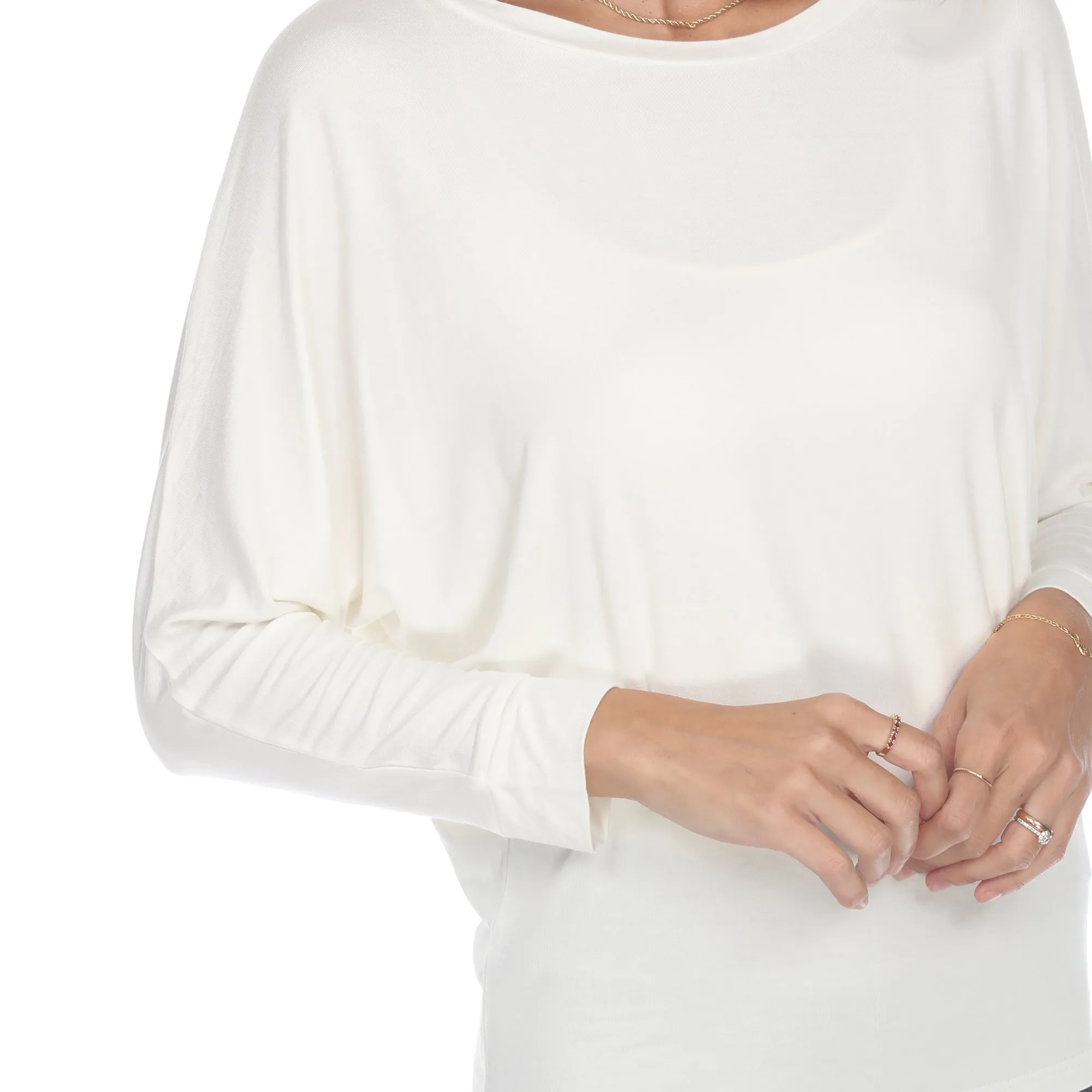 Banded Dolman Top