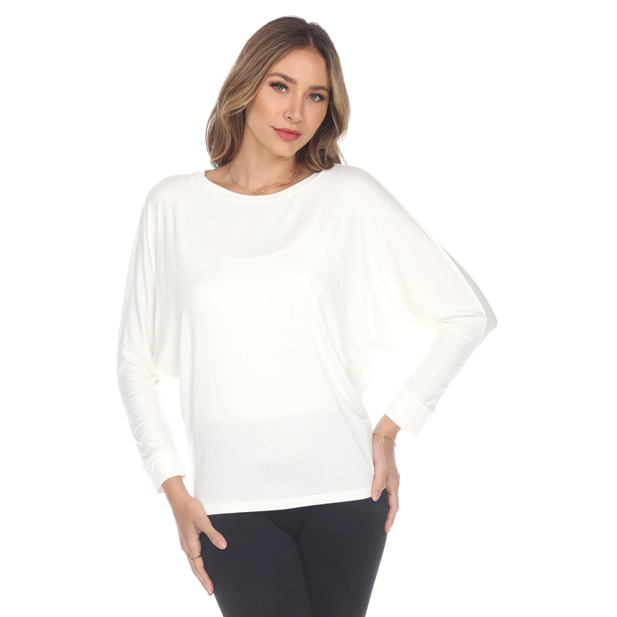 Banded Dolman Top