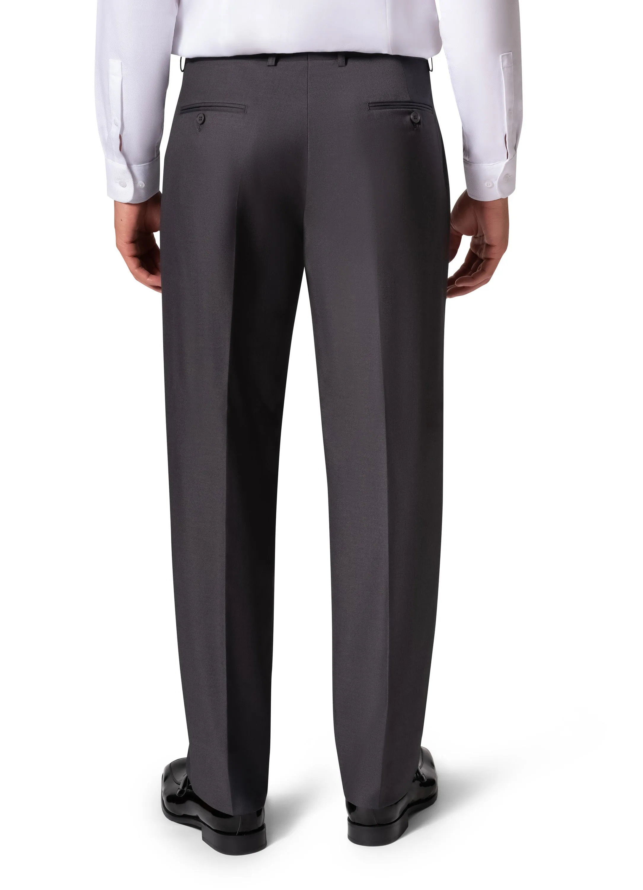 Bergamo Orange A6732 D/B Slim Fit Suit - Charcoal