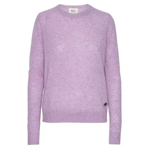 BETA STUDIOS O-neck cashmere strik bluse - orchid Bloom