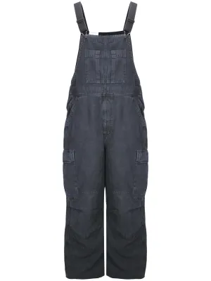 Black Stone Dyed Relaxed Trousers