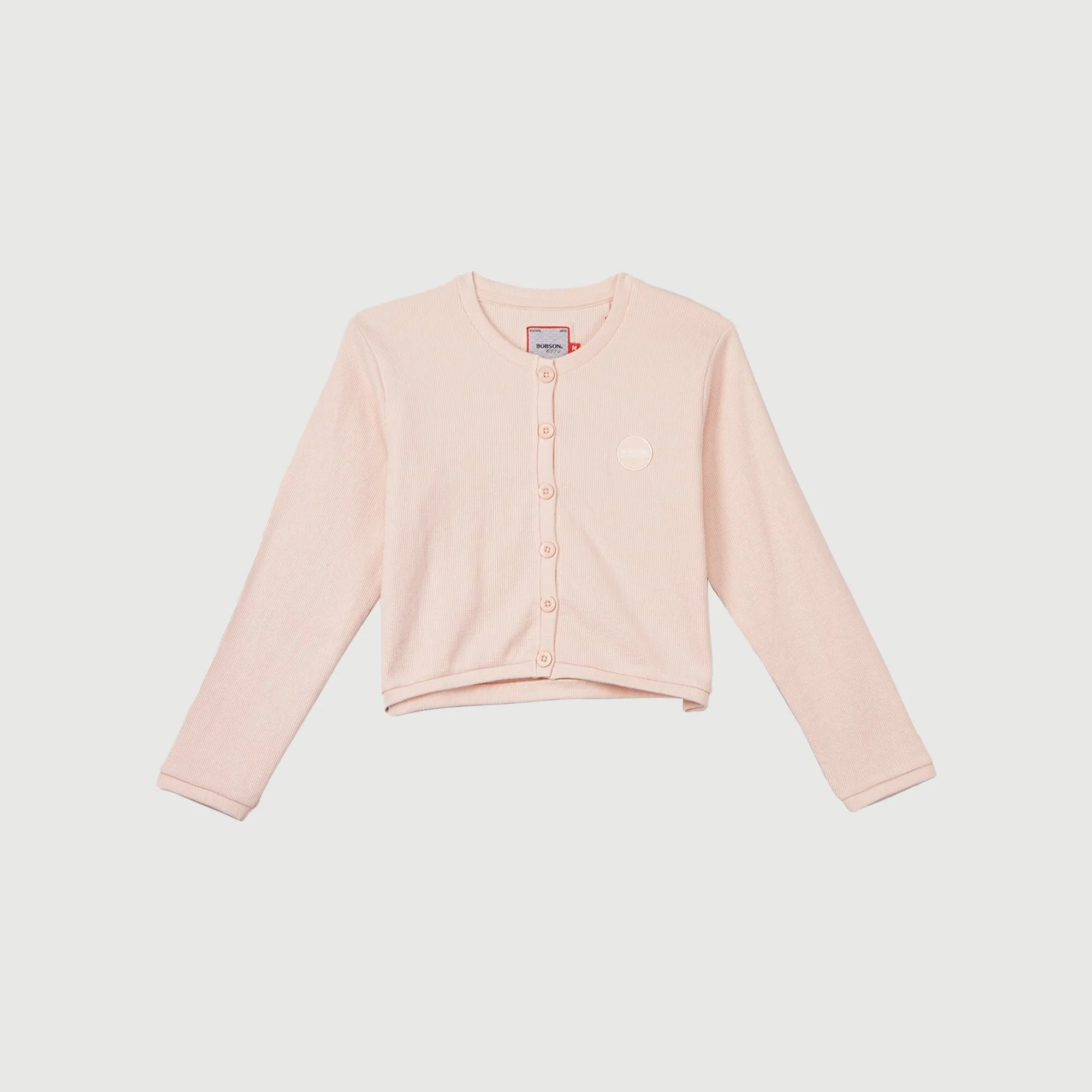 Bobson Japanese Ladies Basic Button Down Jacket for Women Trendy Fashion High Quality Apparel Comfortable Casual Jacket for Women Relaxed Fit 139200-U (Coral)