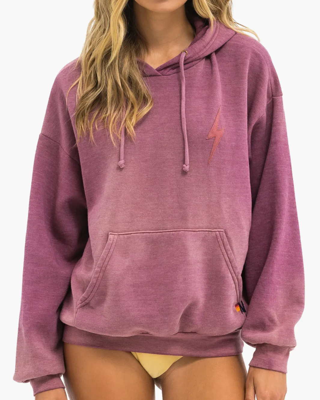 BOLT STITCH 2 PULLOVER HOODIE RELAXED IN FADED BERRY