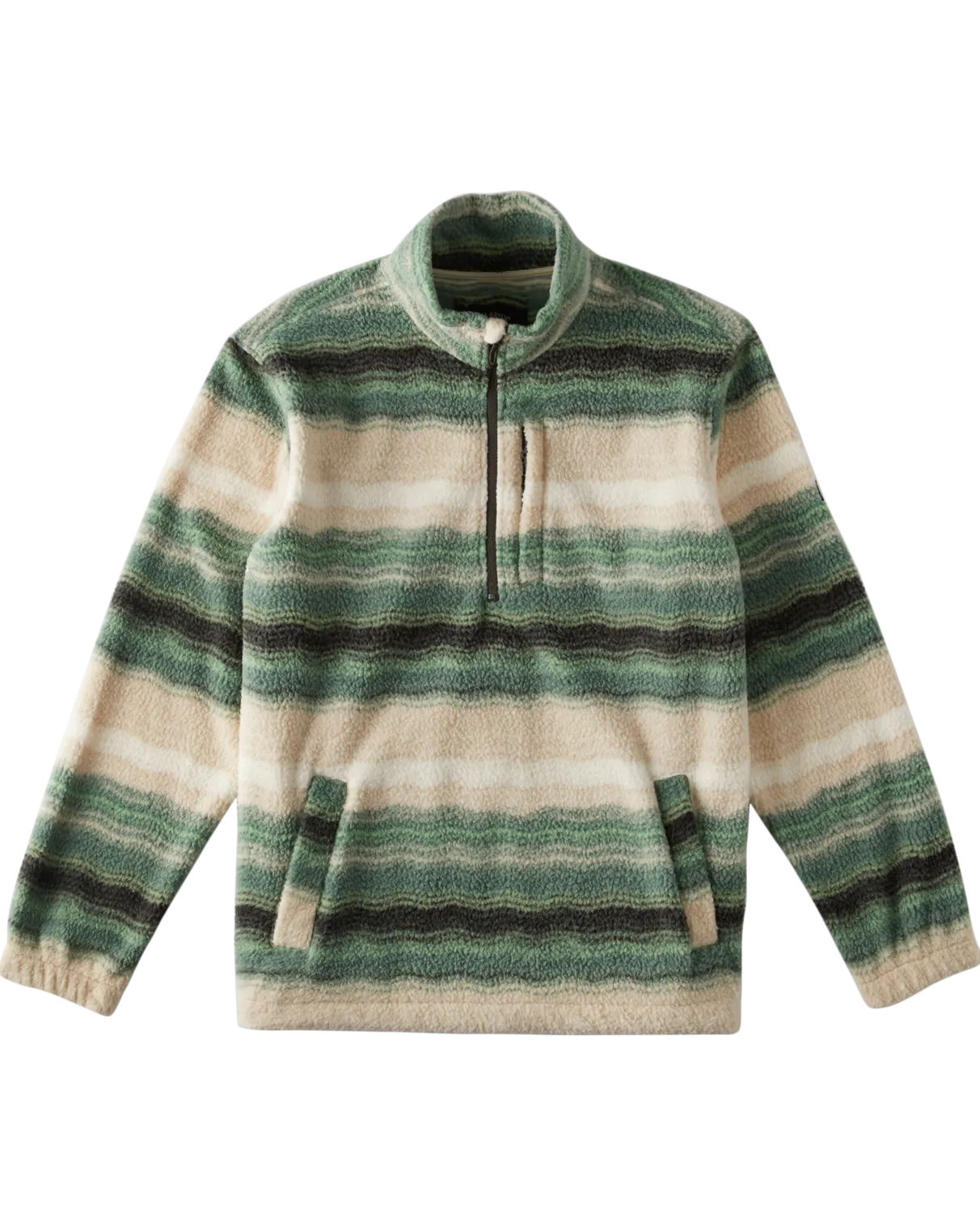 Boundary Mock Neck Fleece in Matcha