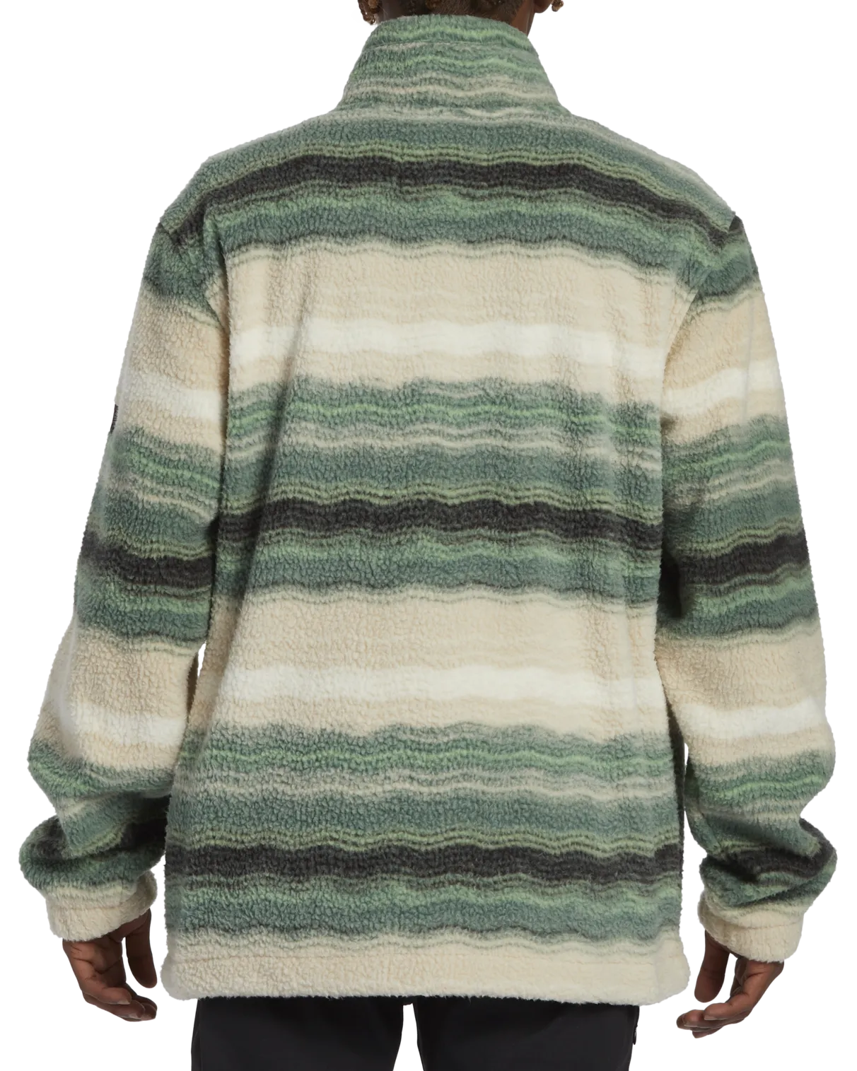 Boundary Mock Neck Fleece in Matcha