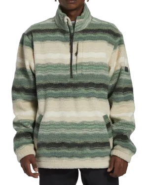 Boundary Mock Neck Fleece in Matcha