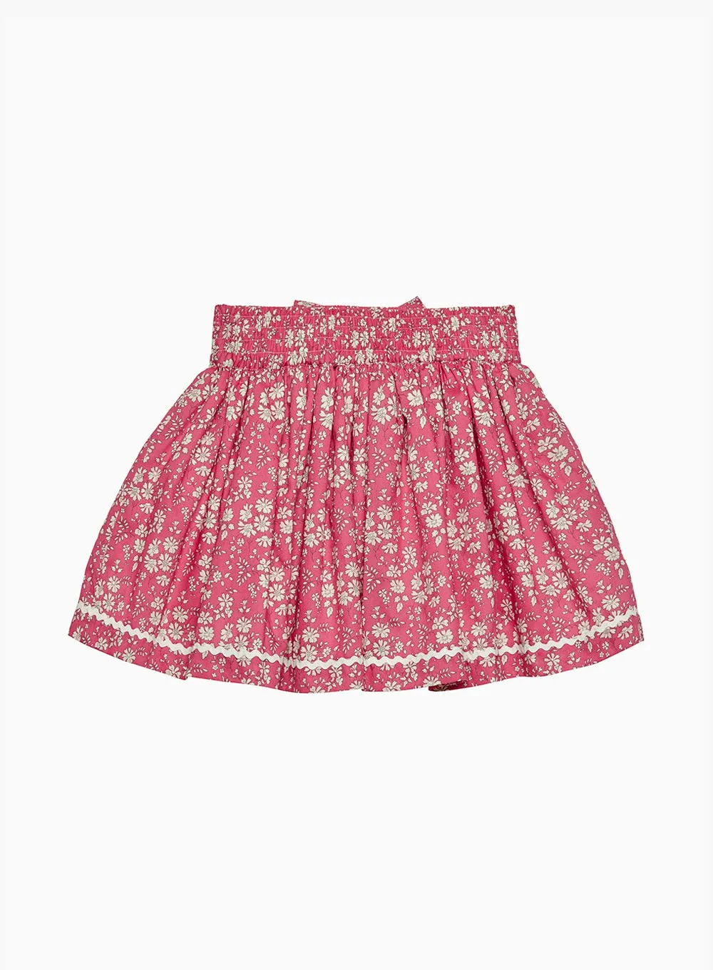 Bow Skirt in Bright Pink Capel