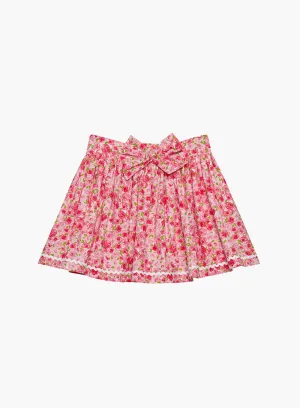 Bow Skirt in Rosie Floral