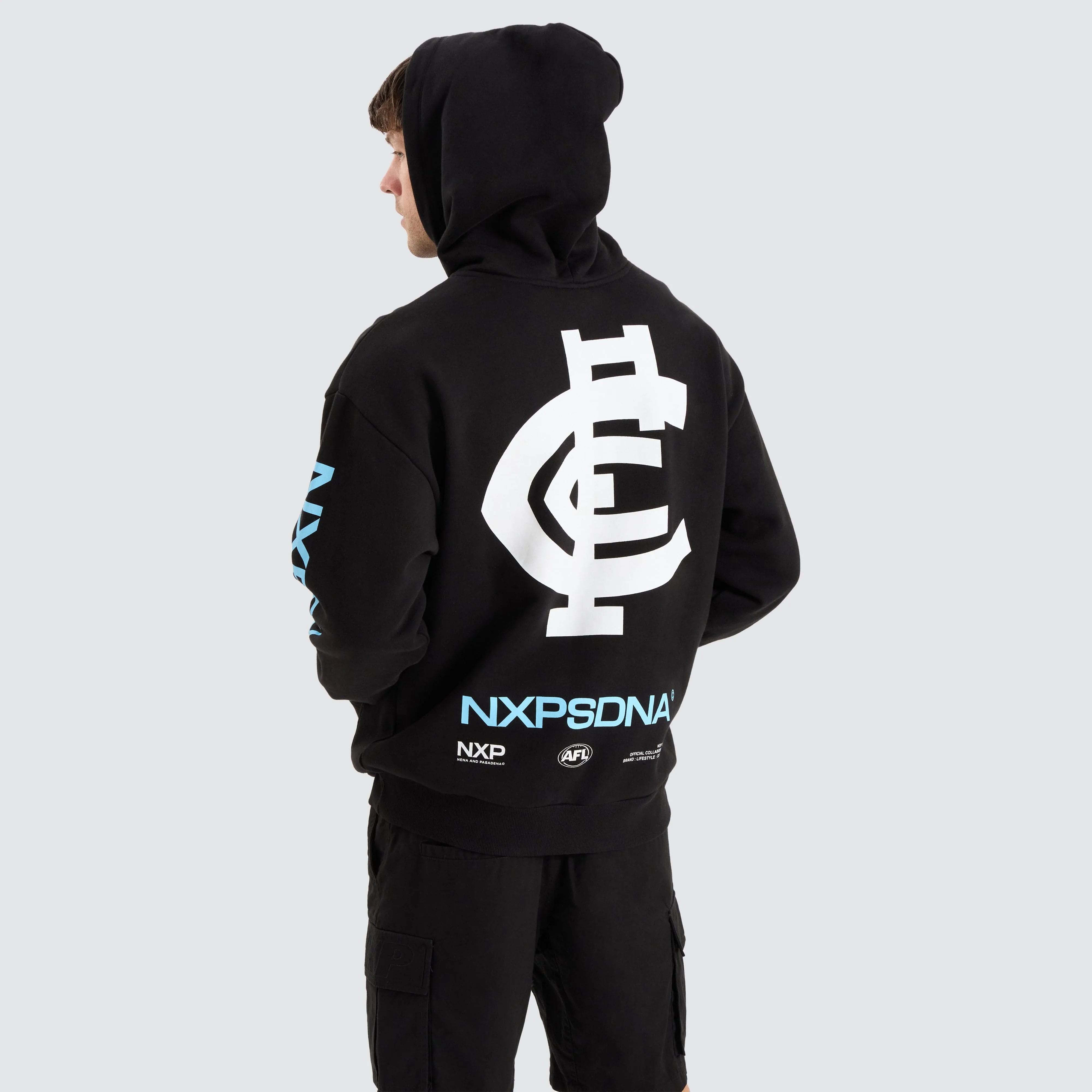 Carlton Blues AFL Relaxed Hoodie Jet Black