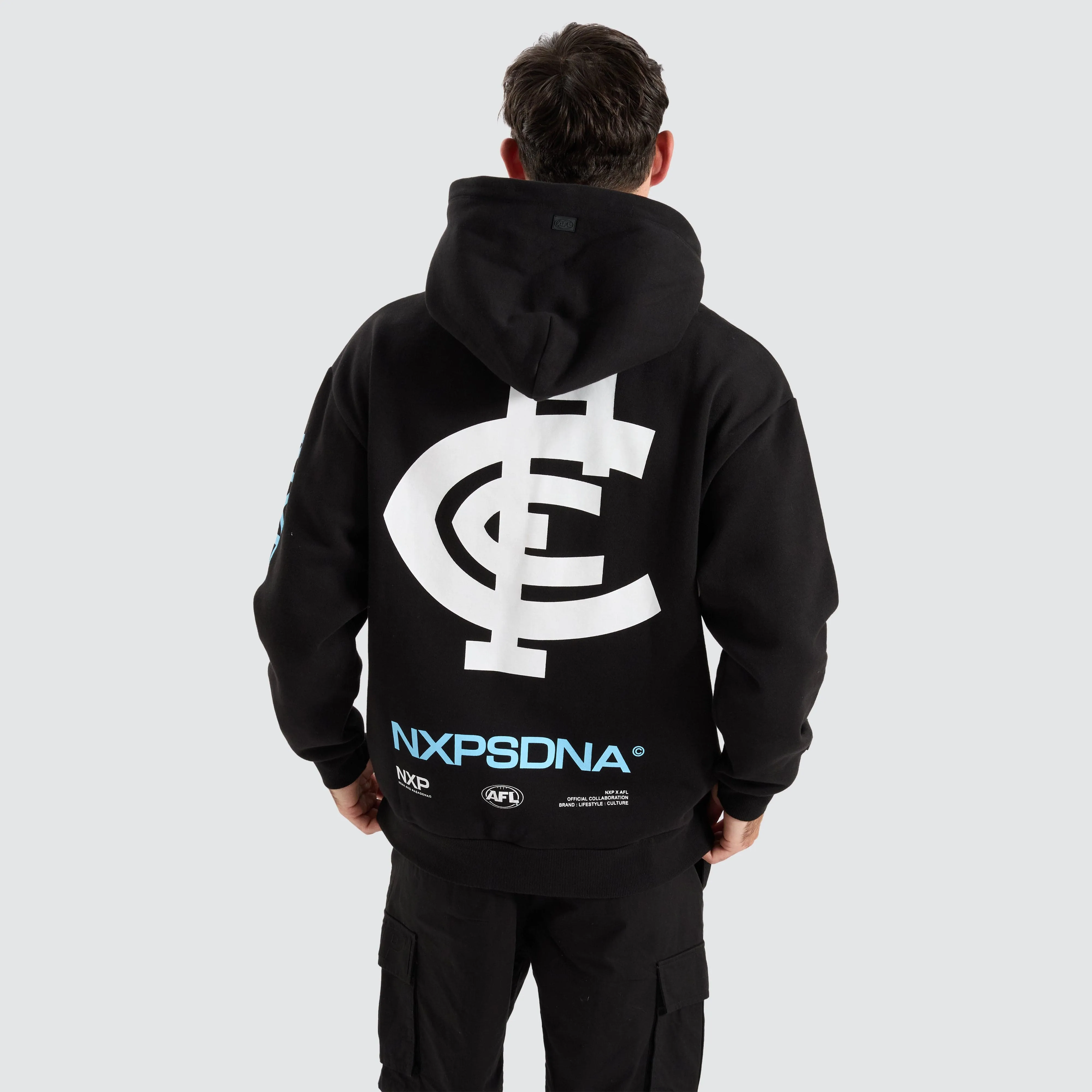 Carlton Blues AFL Relaxed Hoodie Jet Black