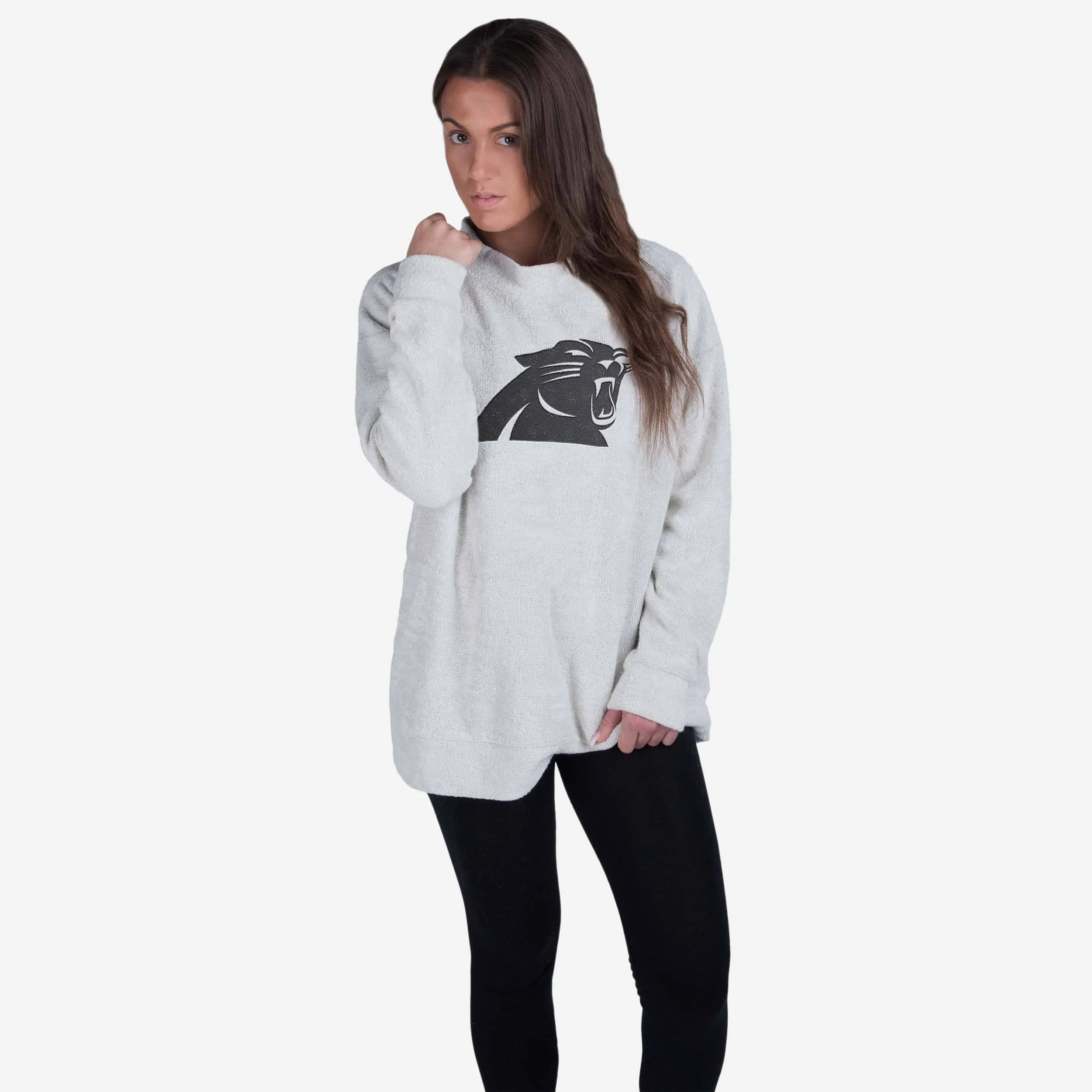 Carolina Panthers Womens Oversized Comfy Sweater