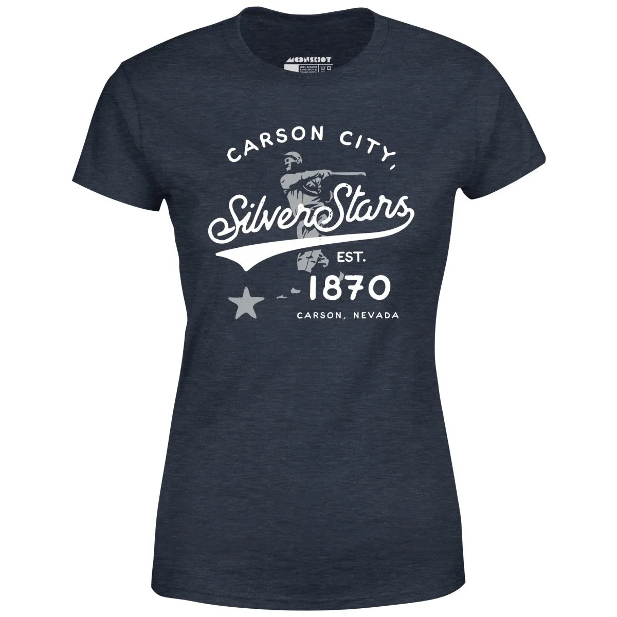 Carson City Silver Stars - Nevada - Vintage Defunct Baseball Teams - Women's T-Shirt