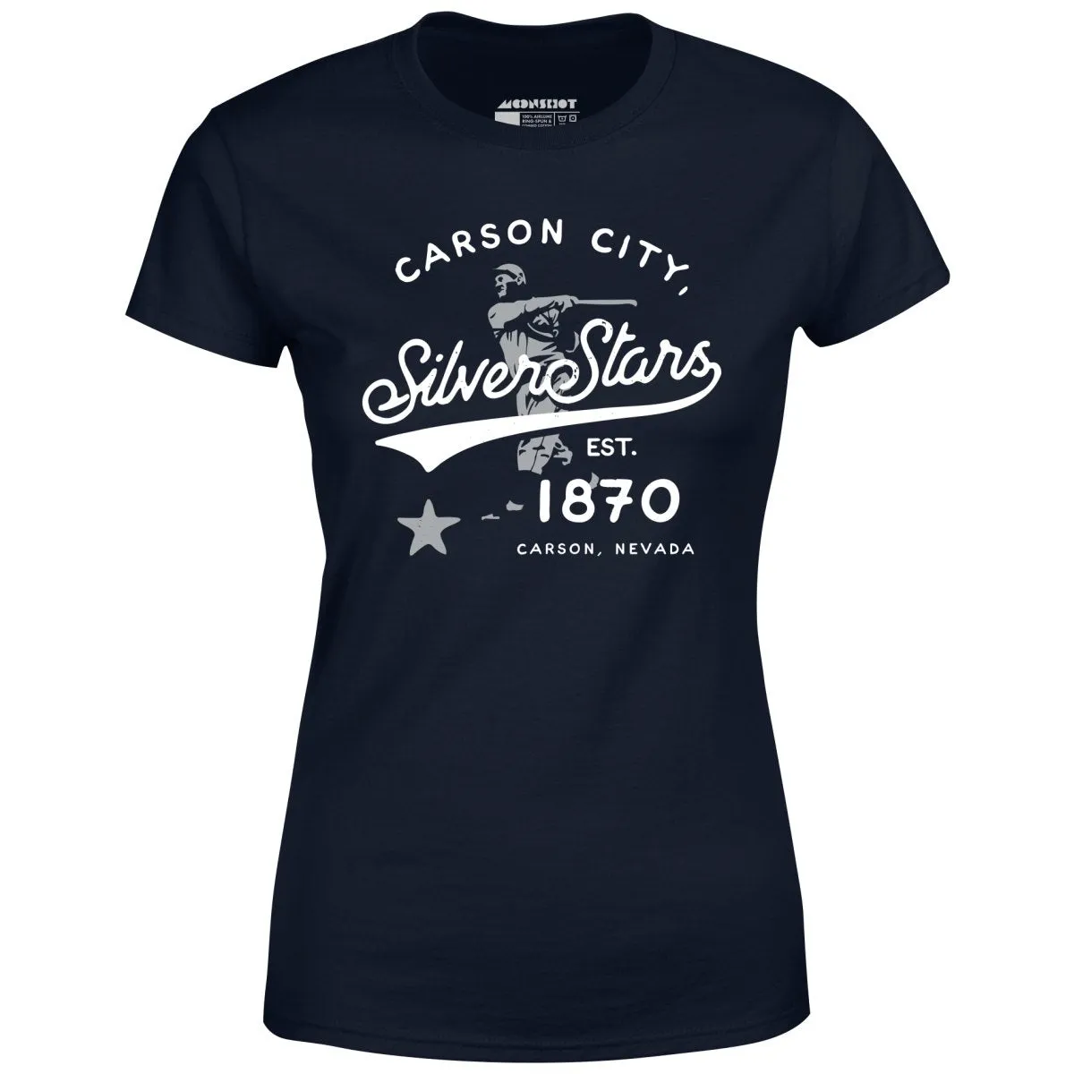 Carson City Silver Stars - Nevada - Vintage Defunct Baseball Teams - Women's T-Shirt