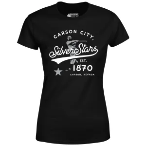 Carson City Silver Stars - Nevada - Vintage Defunct Baseball Teams - Women's T-Shirt