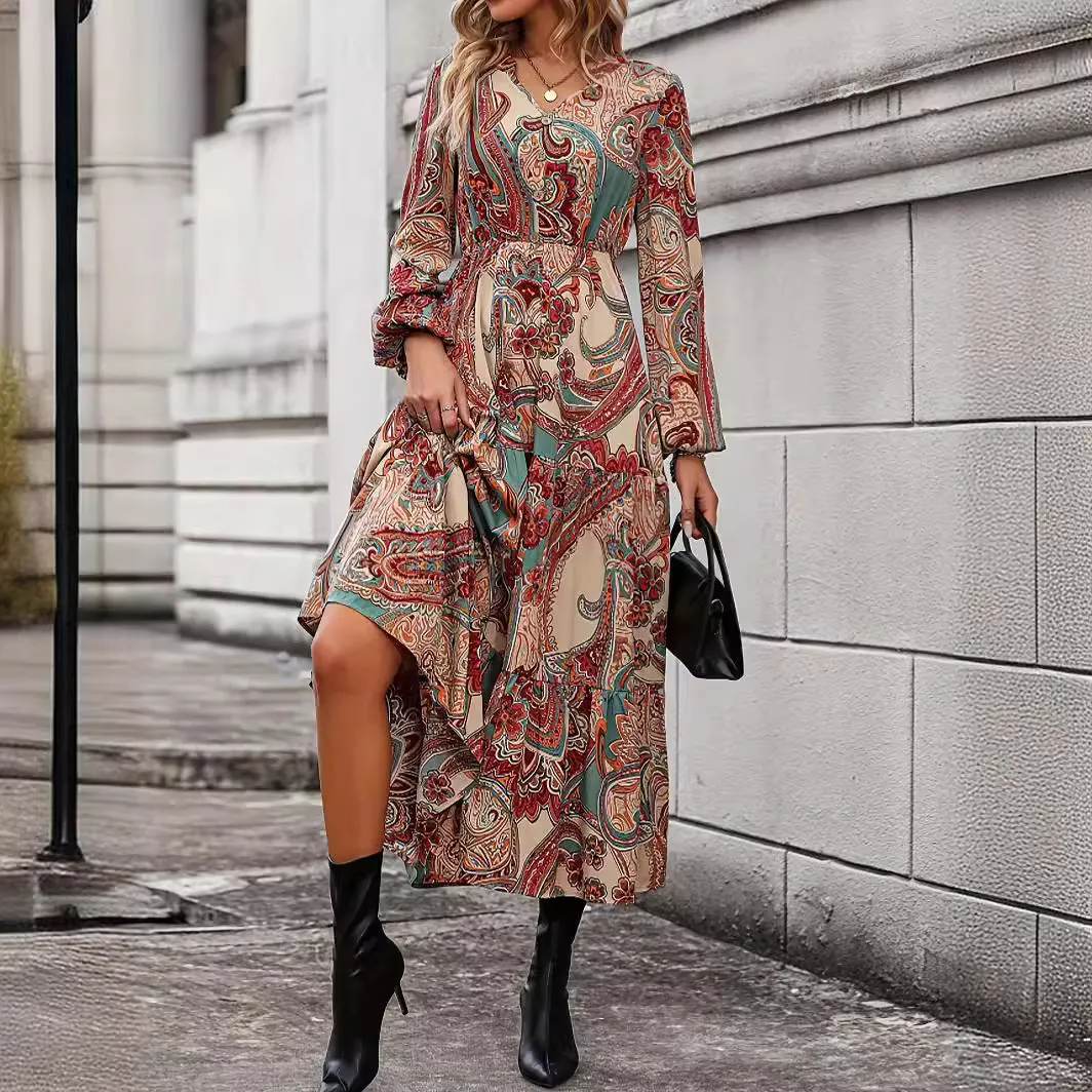 Cashew Flower Tea Dress