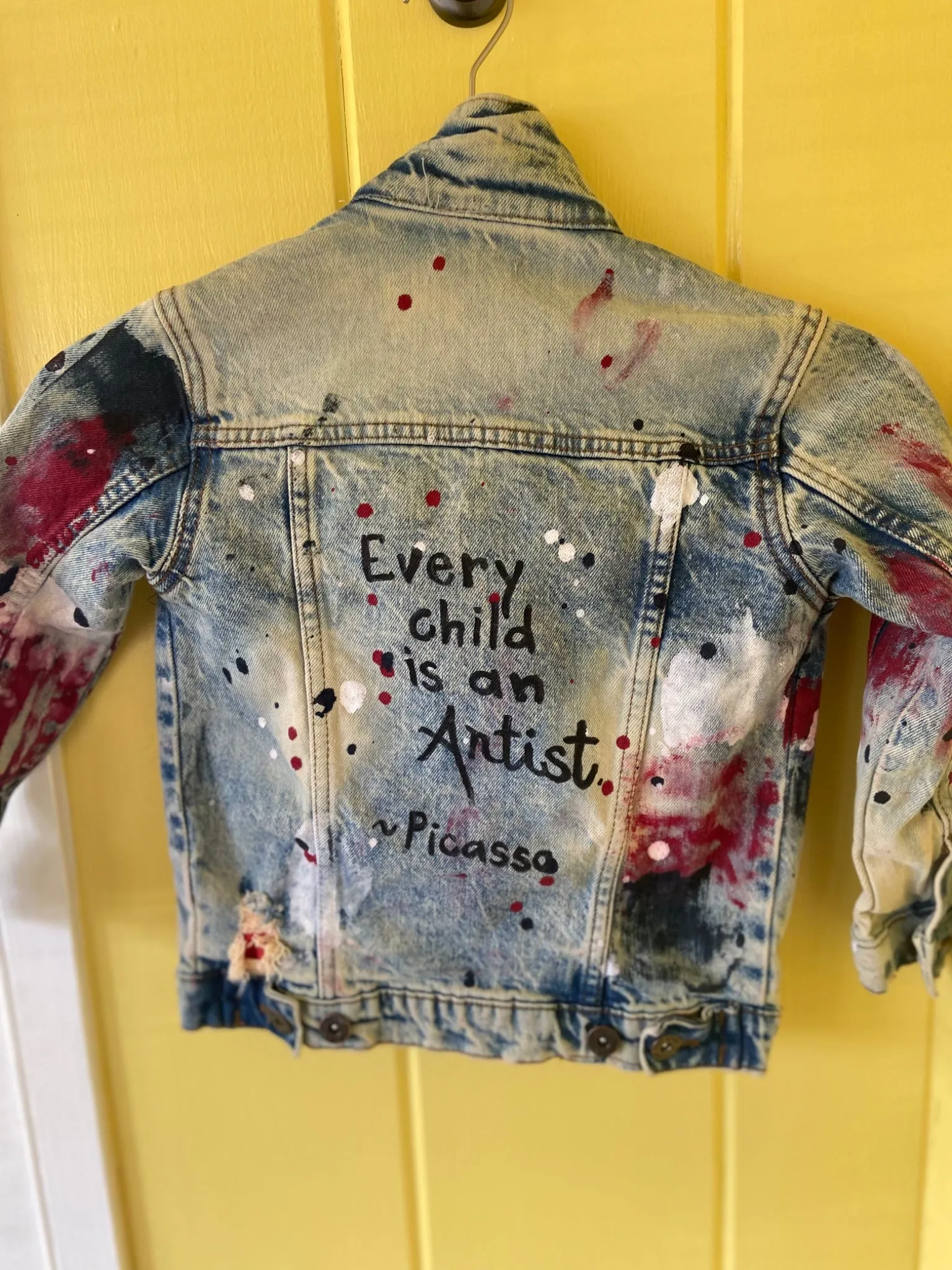 Childrens Handpainted Denim Jacket