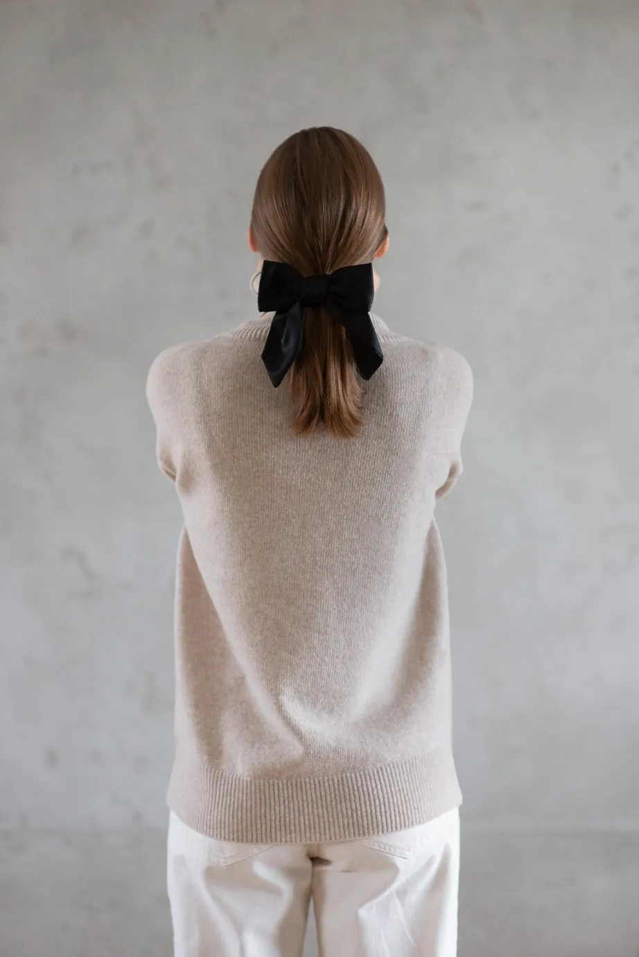 Cosy Classic Oversized Wool Turtleneck - Sand