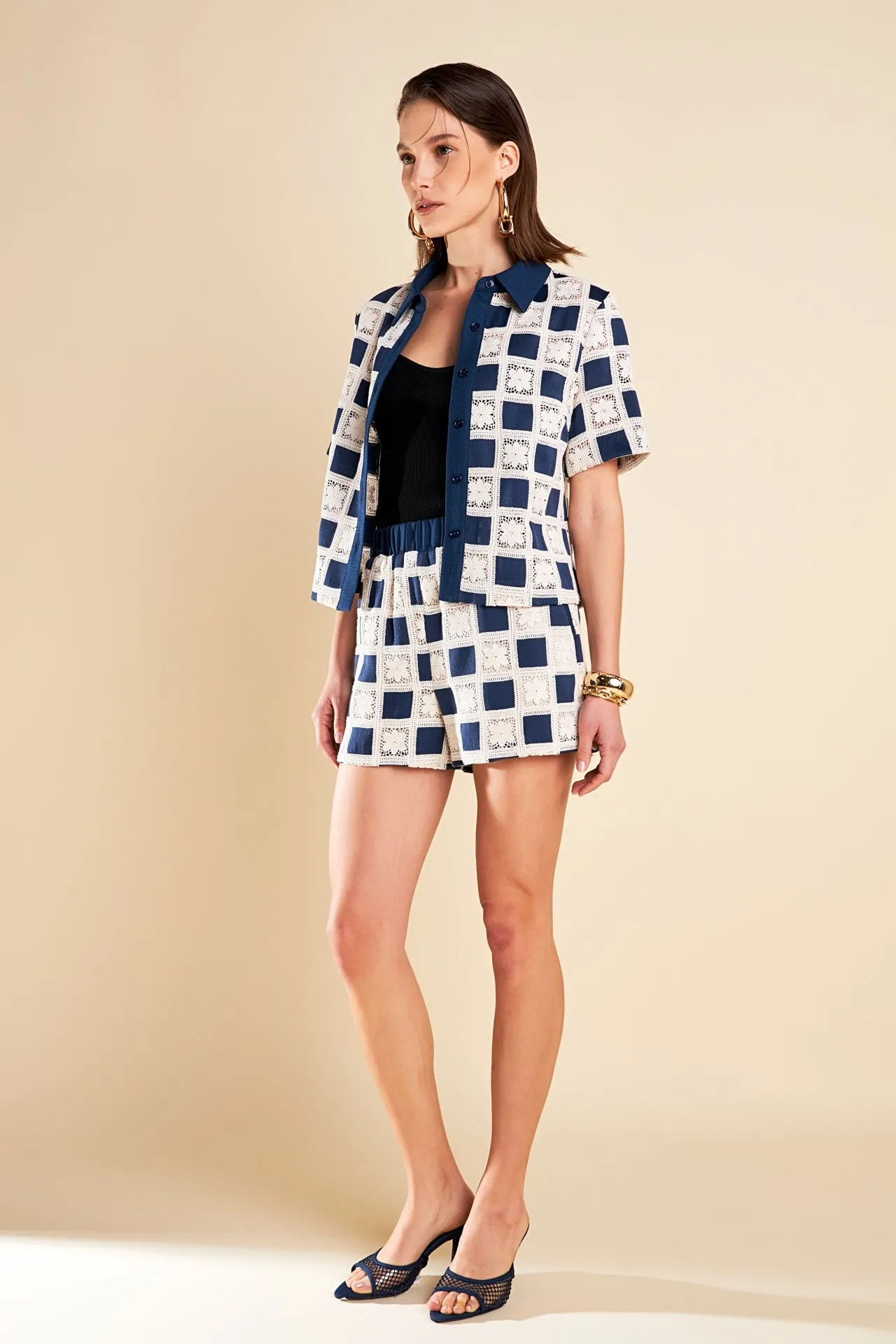 Crochet Patchwork Shirt
