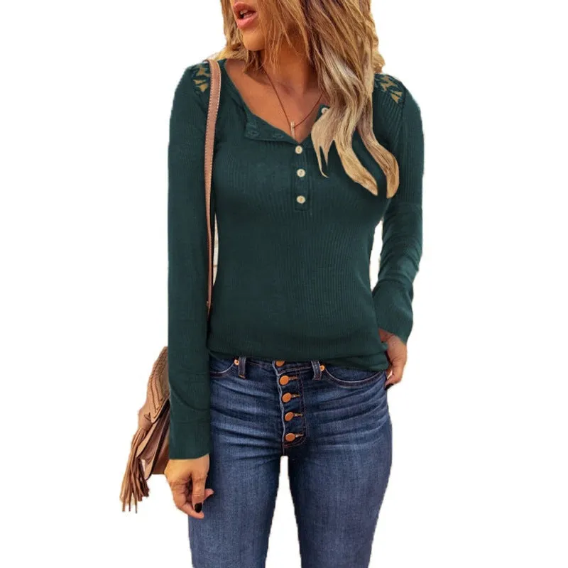 Crystal Cove - Lace Shoulder Blouse by The Nevermore