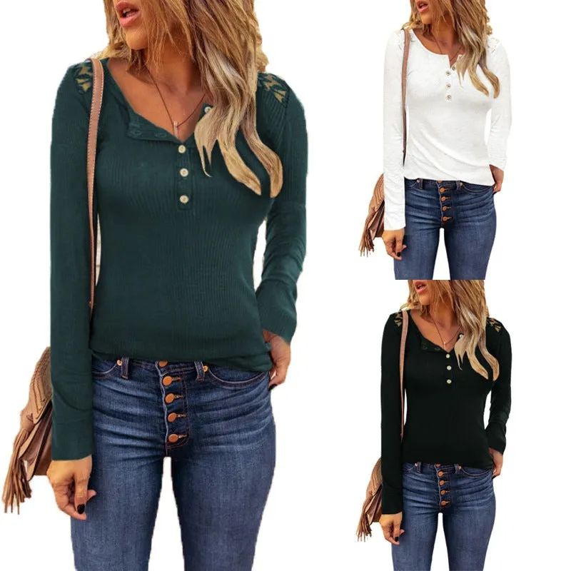 Crystal Cove - Lace Shoulder Blouse by The Nevermore