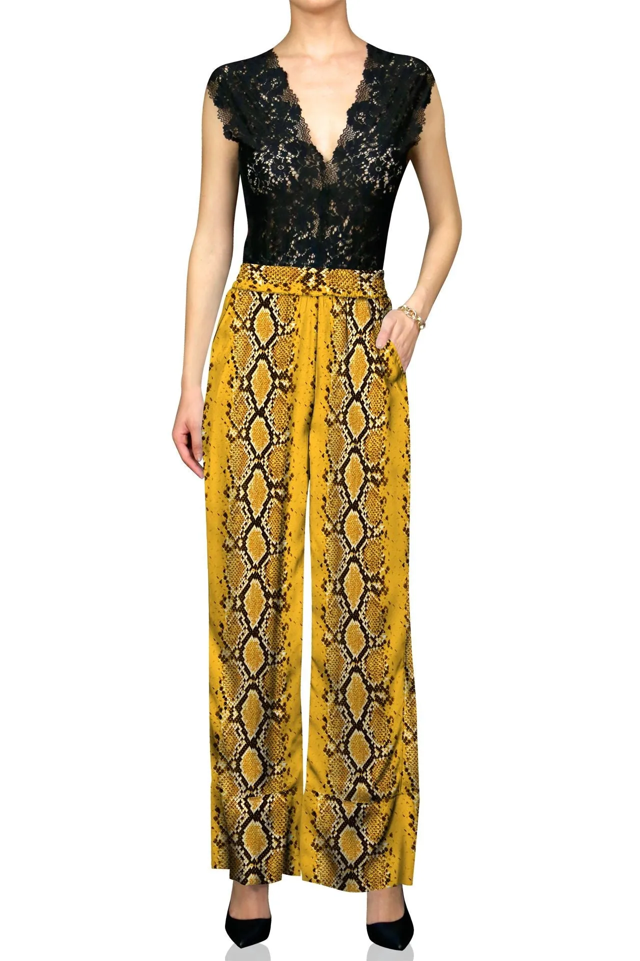 Cupro Sustainable  Silk Designer Pants
