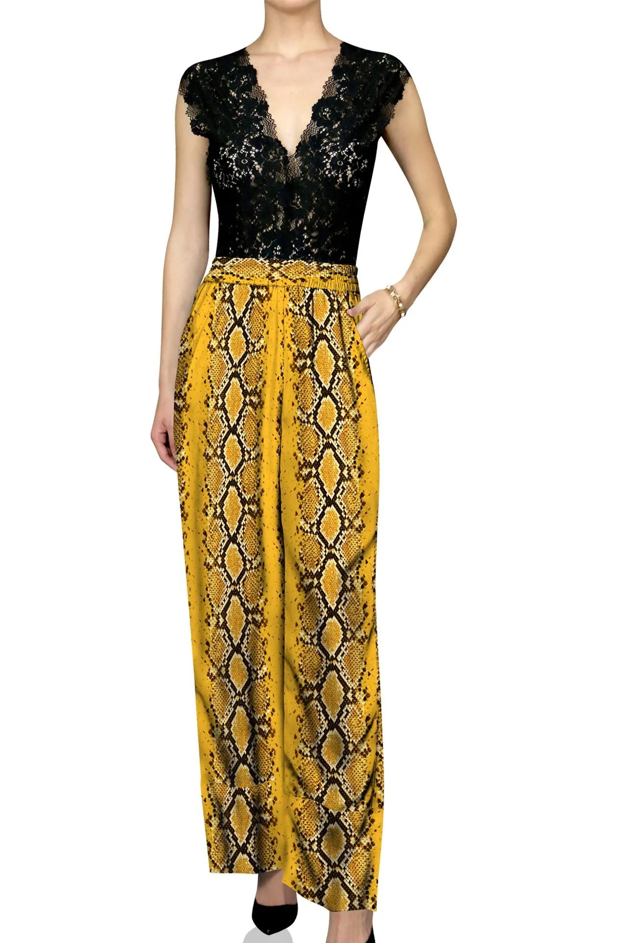Cupro Sustainable  Silk Designer Pants