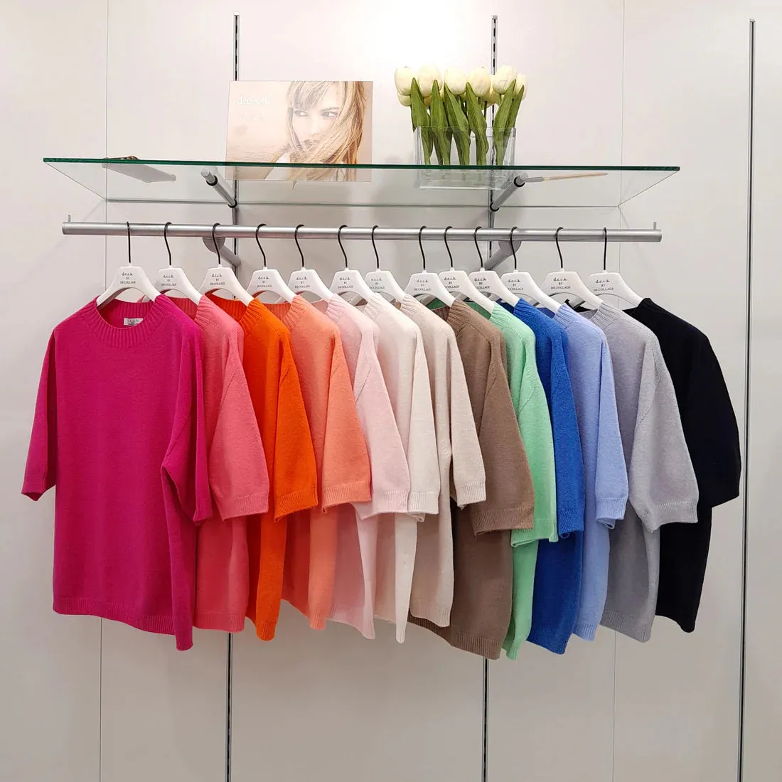 DECK Short sleeve round neck knit