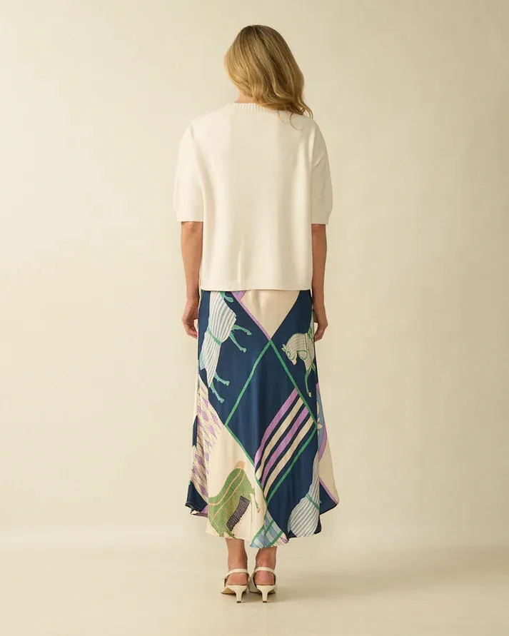 DECK Short sleeve round neck knit
