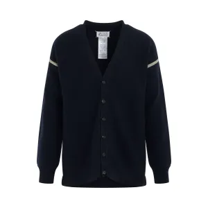 Elbow Patch Cardigan in Navy