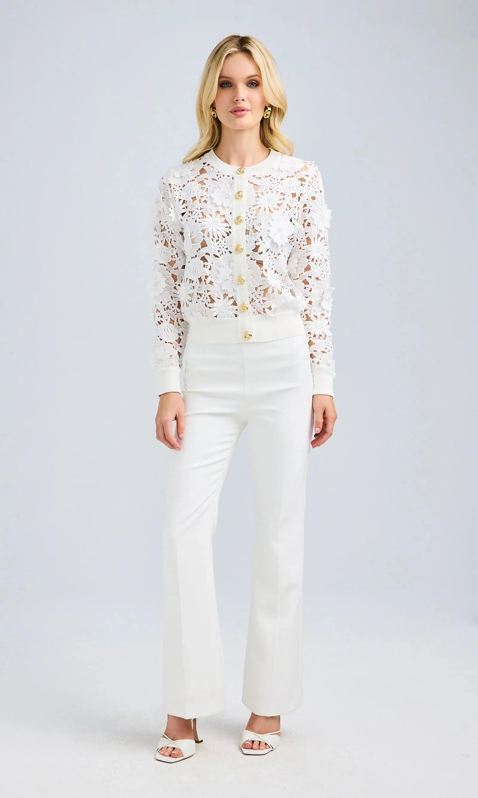 ERIN 3D LACE CARDIGAN