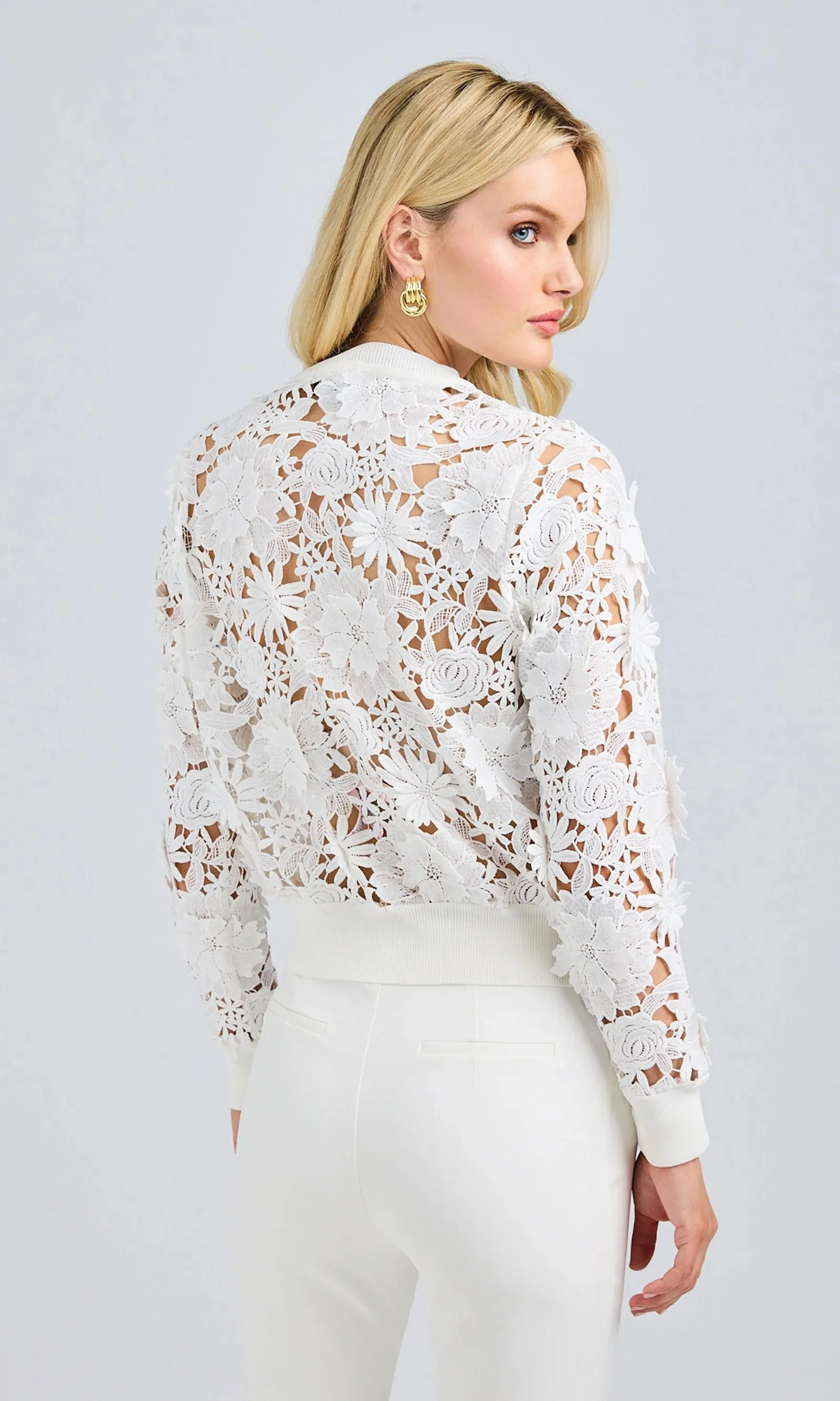 ERIN 3D LACE CARDIGAN