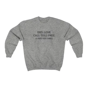 EXO Call Toll Free (1-800-000-1485) Sweatshirt - EXO Sweatshirt - Kpop Crewneck Women Sweatshirt