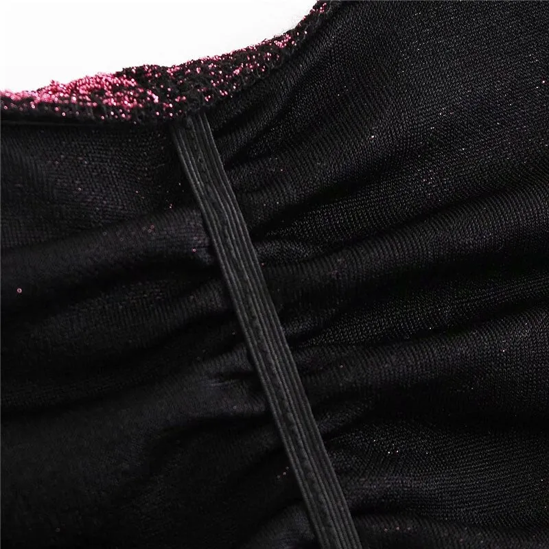 FLORAL PRINT VELVET MINI SKIRT