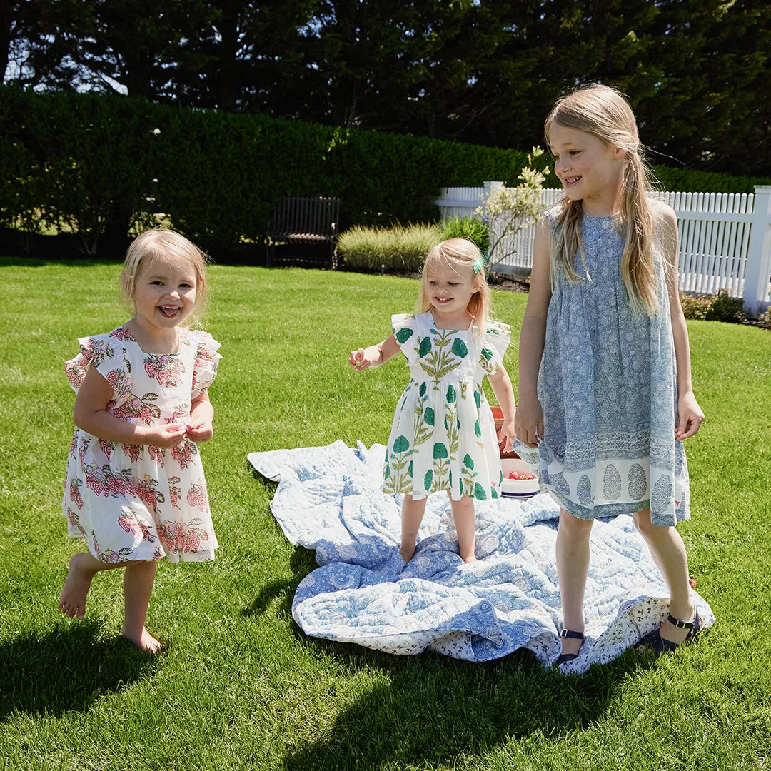 Girls Elsie Dress - Wild Strawberries