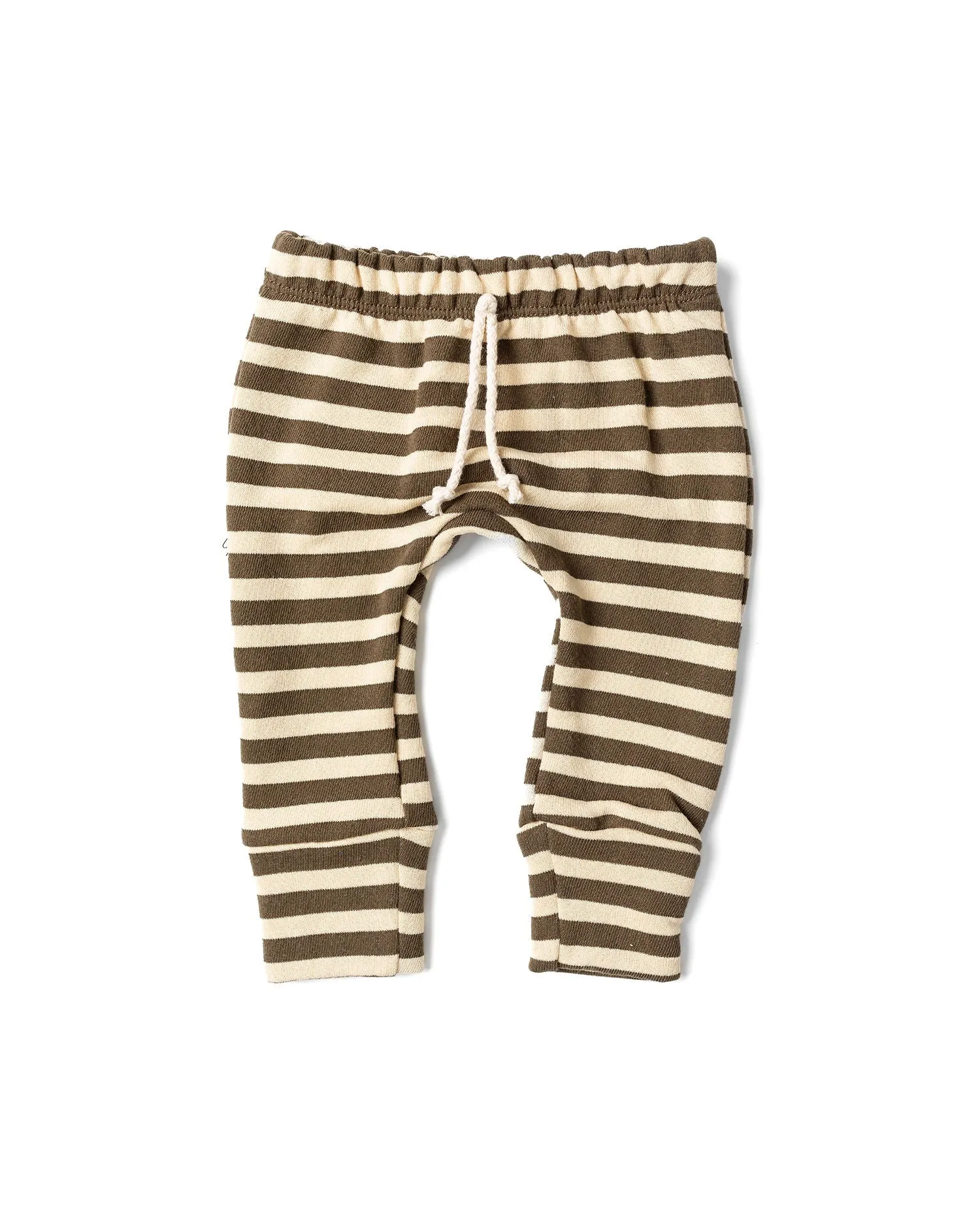 gusset pants CO - dark fatigue beige stripe