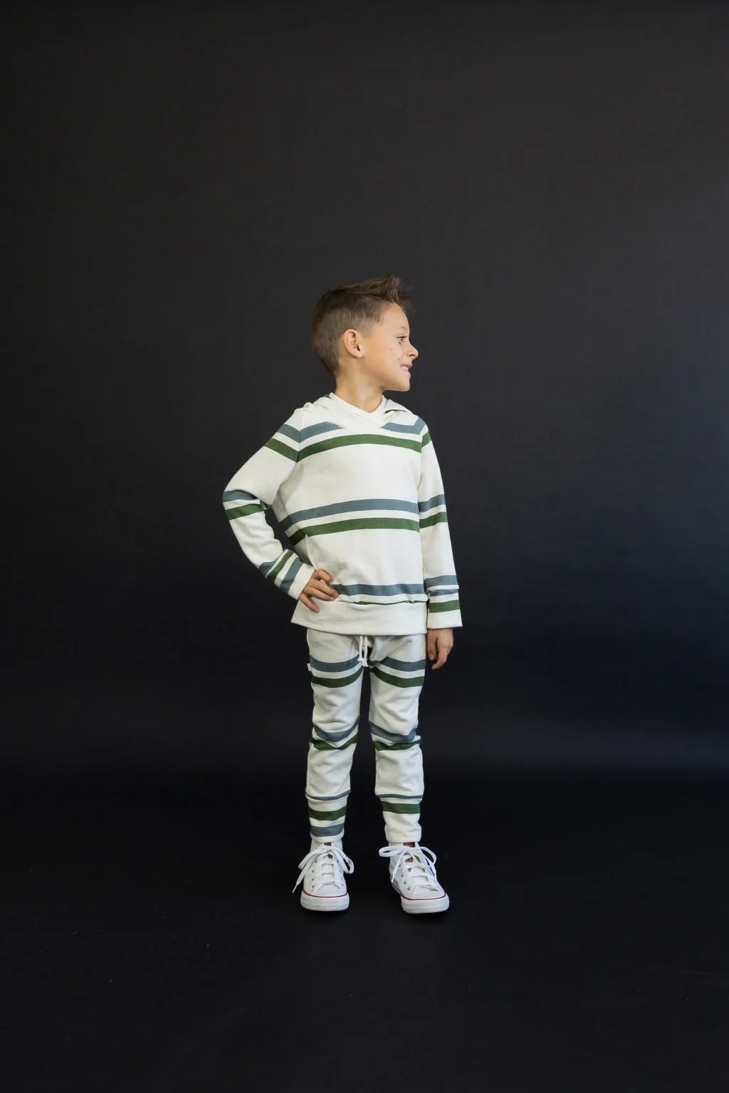 gusset pants CO - double stripe