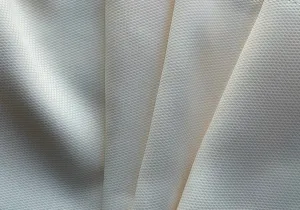 Ivory Vanilla Mock Pique Viscose (Made in Italy)