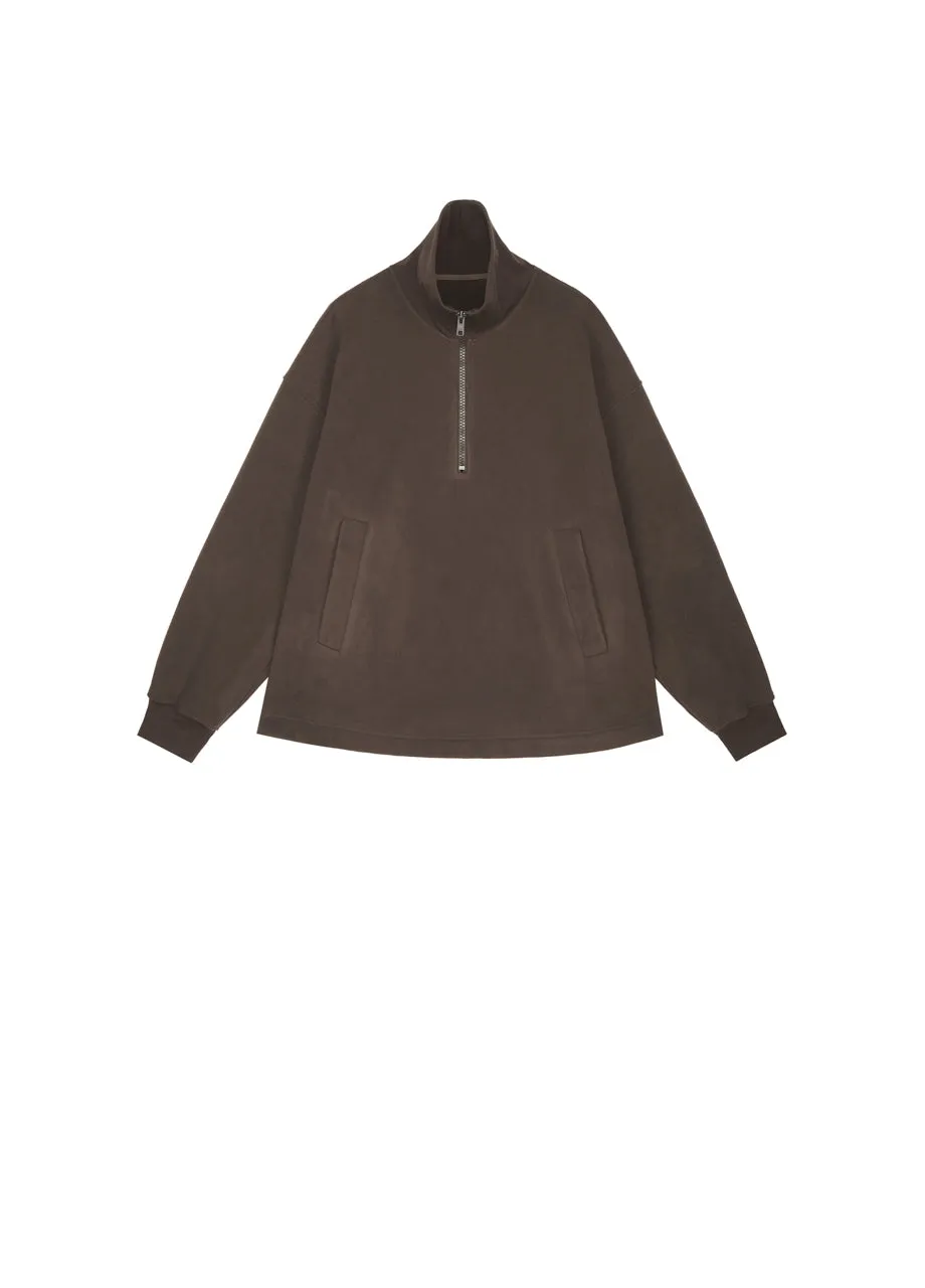 JNBY Oversized Zip-Front Pullover With Drawstring Hem