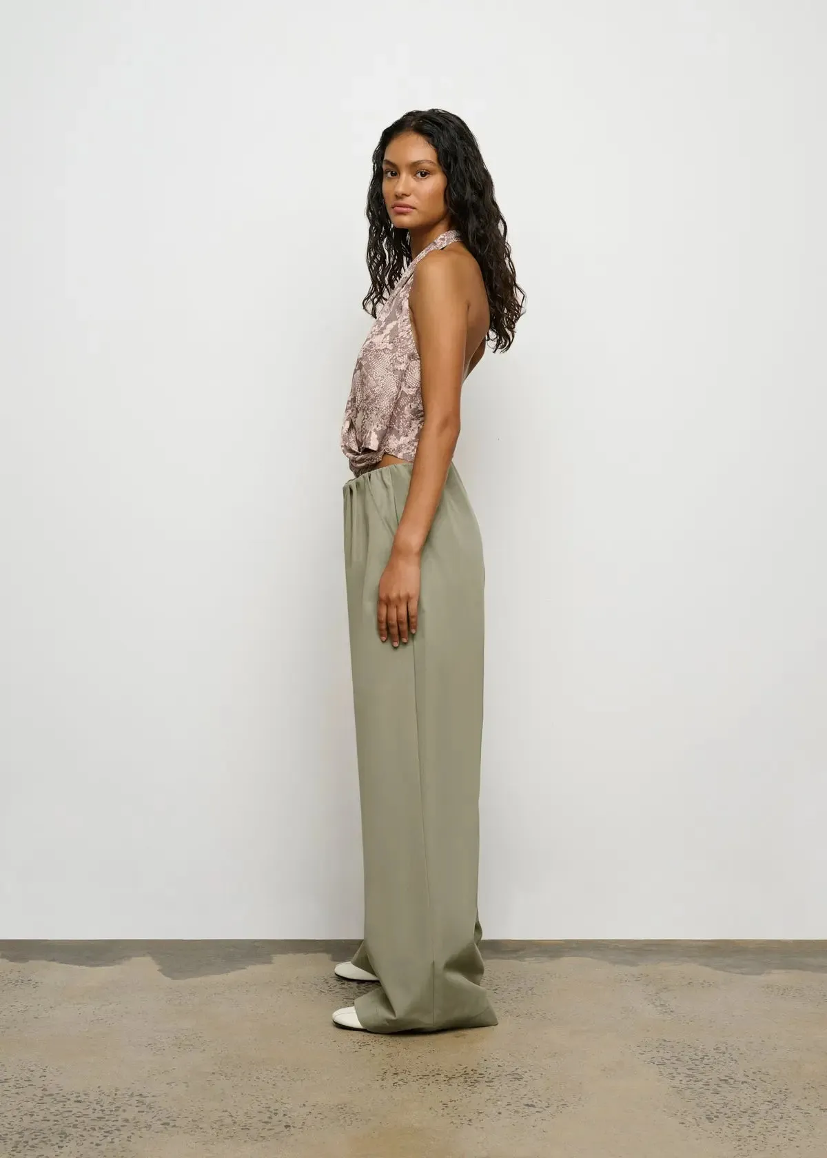 Joan Pant in Sage Green