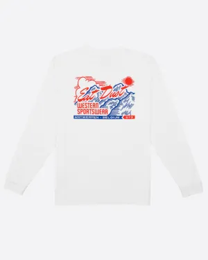 Joshua L/S T Basic Jersey White
