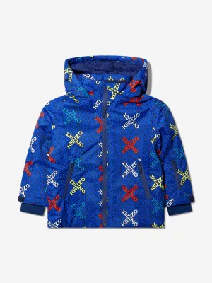KENZO Boys Cross Logo Ski Jacket