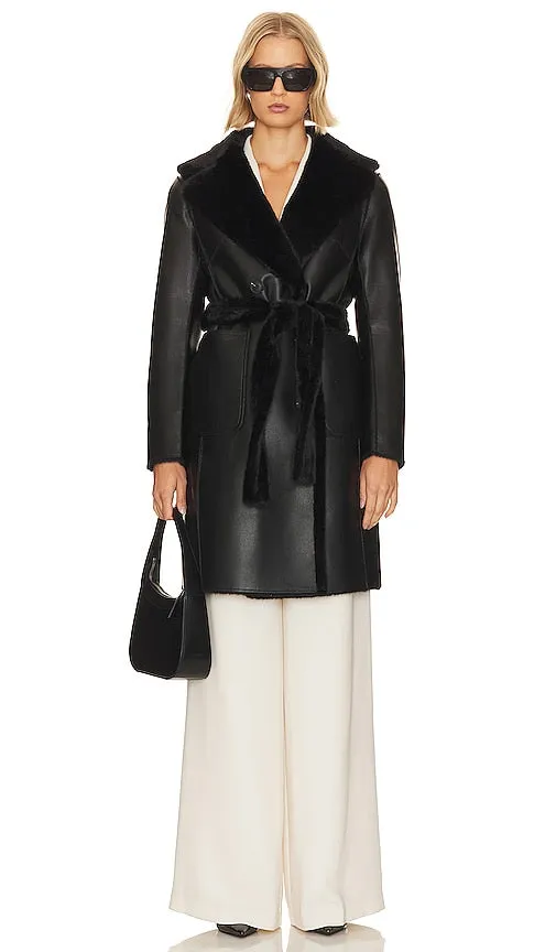LAMARQUE Abigail Coat in Black