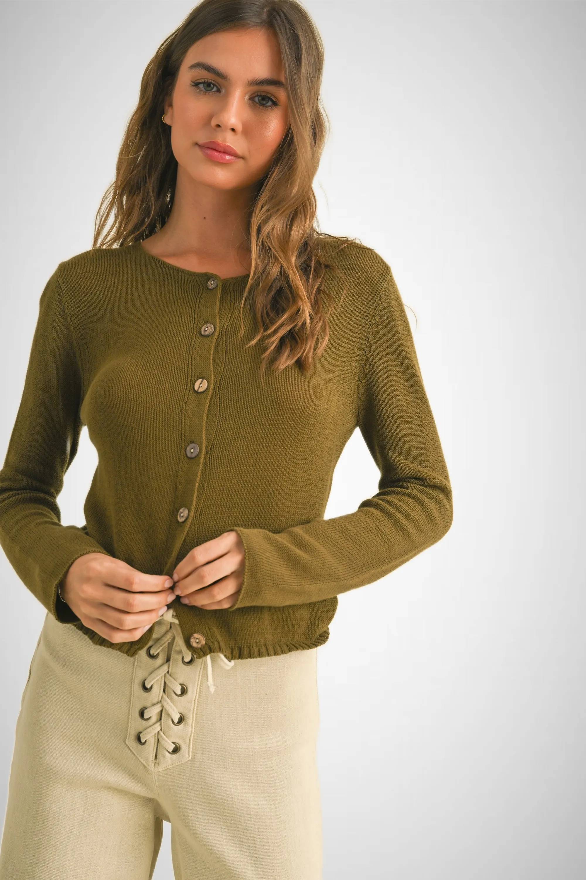 Light Weight Buttondown Cardigan